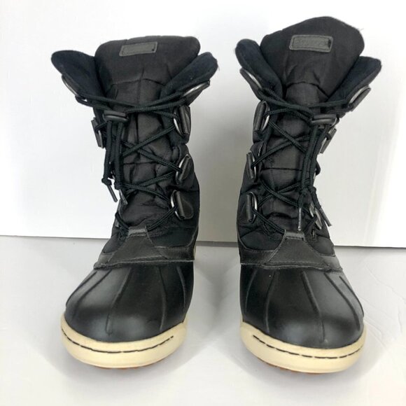 Hi-Tec‎ Talia Black Shell Puffer Waterproof Winter Snow Boots Sz 9 - Picture 3 of 15